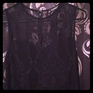 SOLD—Black Express Lace Dress